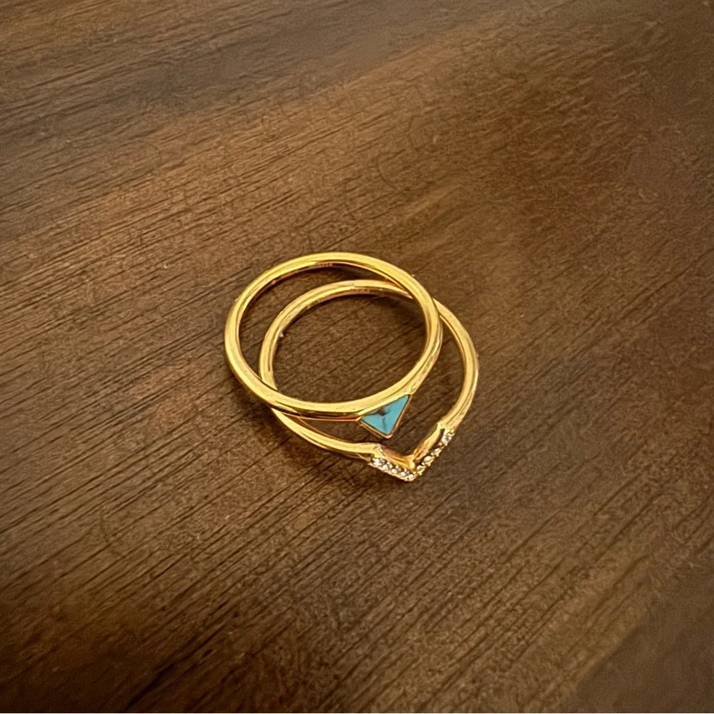 Fossil Size 8 Stackable Rings - Picture 3 of 4